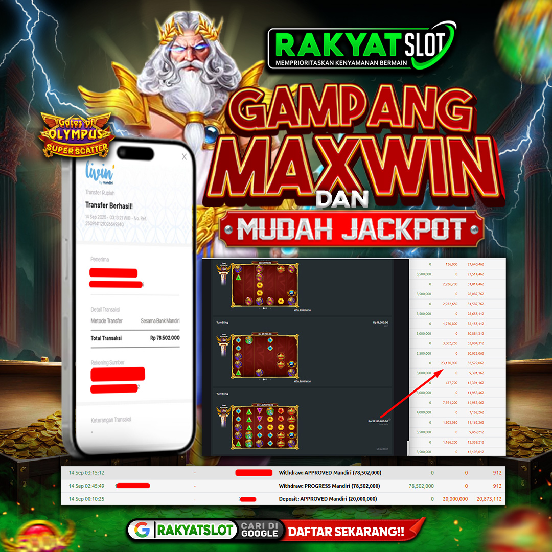 𝐈𝐃 𝐒𝐚𝐬𝐨𝐧𝐠𝐤*** 𝐌𝐞𝐧𝐚𝐧𝐠 𝐑𝐩 𝟕𝟖 𝐉𝐮𝐭𝐚 𝐝𝐢 𝐆𝐚𝐭𝐞𝐬 𝐨𝐟 𝐎𝐥𝐲𝐦𝐩𝐮𝐬 𝐒𝐮𝐩𝐞𝐫 𝐒𝐜𝐚𝐭𝐭𝐞𝐫 𝐁𝐞𝐫𝐦𝐨𝐝𝐚𝐥 𝐑𝐩 𝟐𝟎 𝐉𝐮𝐭𝐚 𝐝𝐢 𝐑𝐀𝐊𝐘𝐀𝐓𝐒𝐋𝐎𝐓